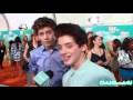 Griffin Gluck & Thomas Barbusca Interview | 2016 Kids' Choice Awards